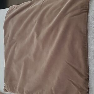 Two (2) Pottery Barn Mushroom ColorVelvet Square 20 x 20  inch pillow cover